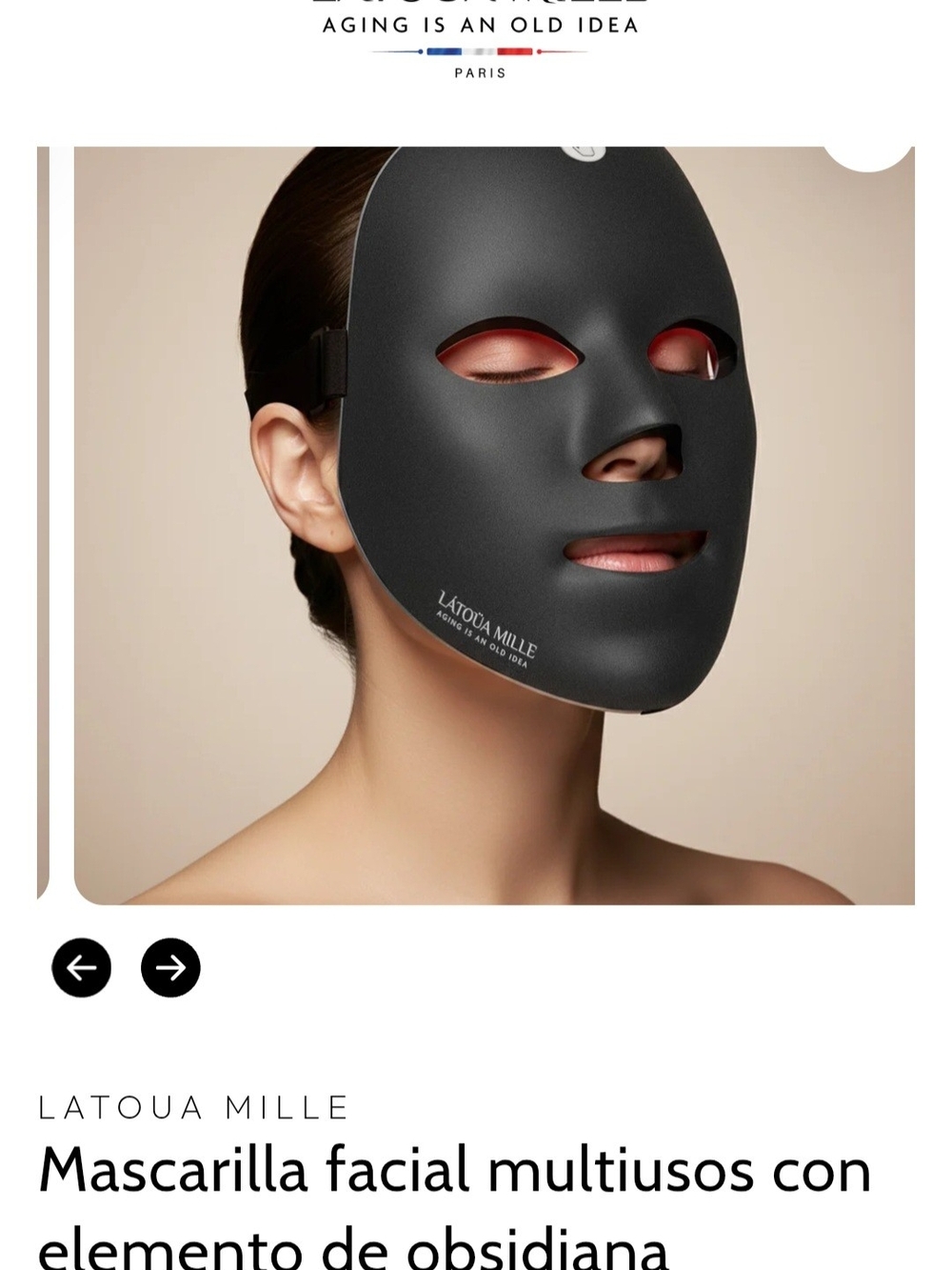 Black LED Facial Mask – Rejuvenating Skincare Mask